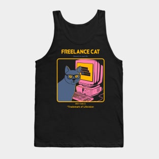 Freelancer cat Tank Top